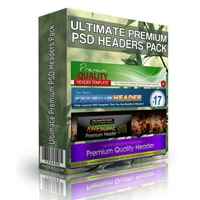 Ultimate Premium PSD Headers Pack