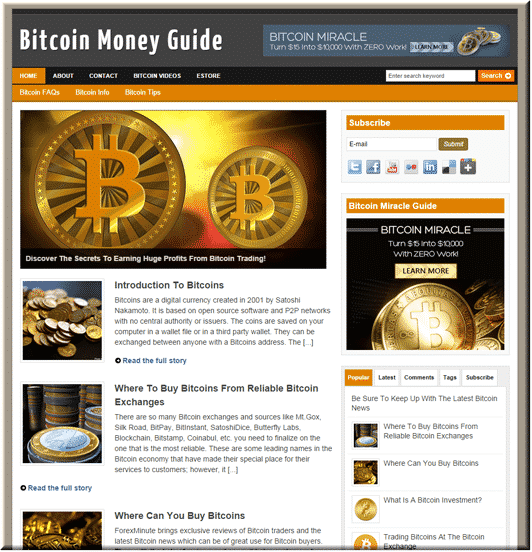 Bitcoin Niche PLR Blog