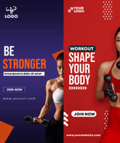 Fitness Vertical Ad Templates