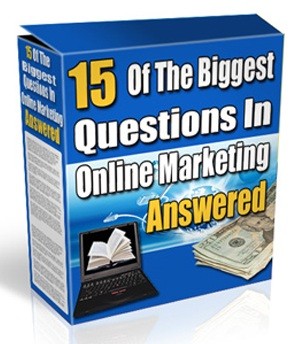 Online marketing questions answered ebook with PLR resell rights for digital downloads