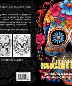 Enchanting Sugar Skull Adult Coloring Book