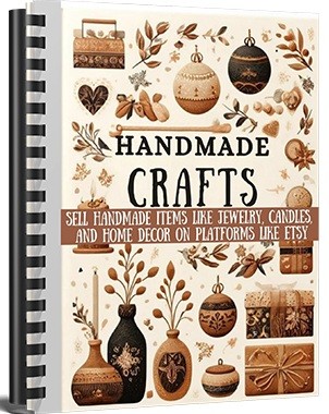 Handmade crafts PLR report and ecover for reselling with full master resell rights