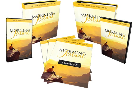 Morning ritual digital product with PLR MRR rights for productivity